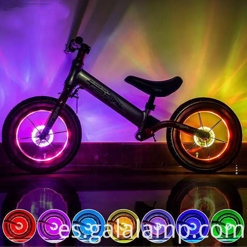 Luces de borde de la rueda LED vibrante para una visibilidad nocturna mejorada